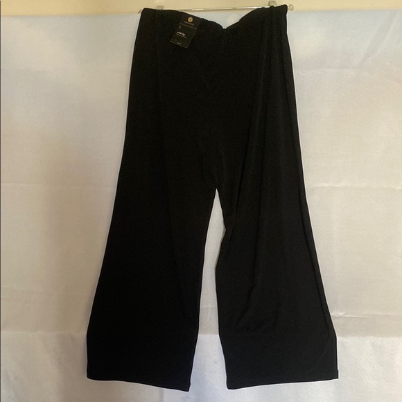 JM Collection Black Wide Leg Pants - Picture 2 of 12